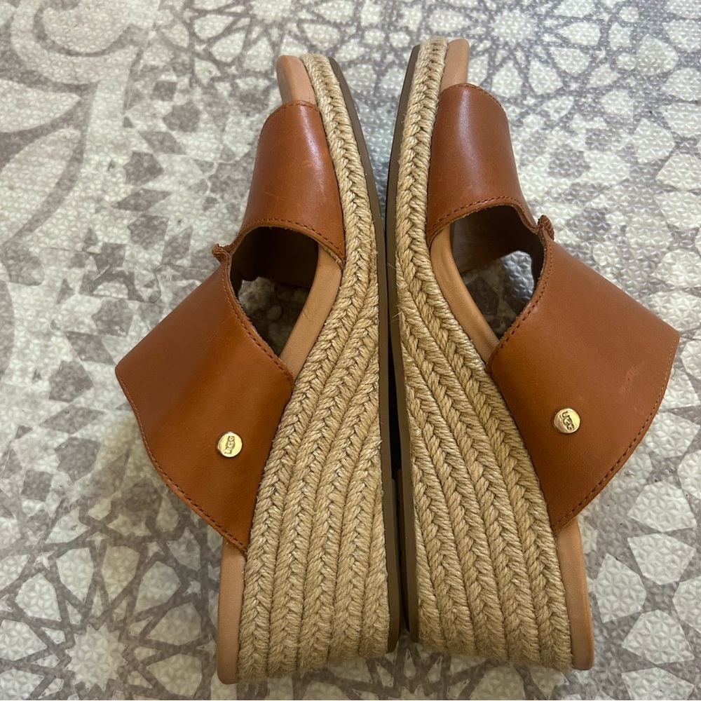 UGG Australia Women’s Eirene Platform Sandal Brown Size 9 - Picture 4 of 5